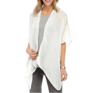 Steve Madden White Lace Shawl